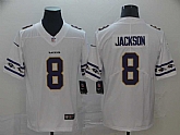 Nike Ravens 8 Lamar Jackson White Team Logos Fashion Vapor Limited Jersey,baseball caps,new era cap wholesale,wholesale hats